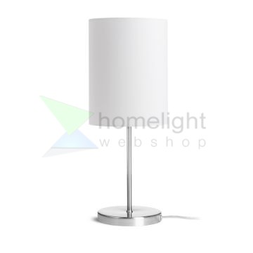 NYC/RON 15/20 asztali lámpa  Monaco petróleum kék/ezüst PVC/nikkel 230V LED E27 15W