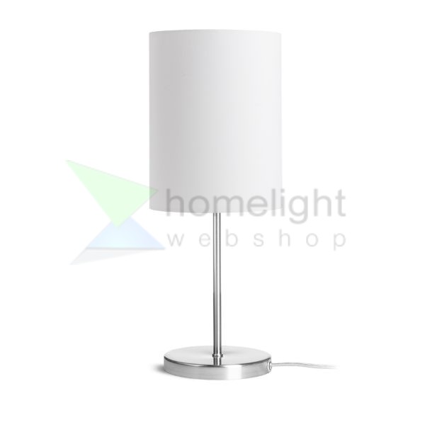 NYC/RON 15/20 asztali lámpa  Monaco petróleum kék/ezüst PVC/nikkel 230V LED E27 15W