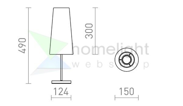 NYC/CONNY 15/30 asztali lámpa  Polycotton fehér/nikkel 230V LED E27 11W