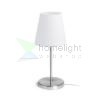 NYC/CONNY 15/15 asztali lámpa  Polycotton fehér/nikkel 230V LED E27 11W