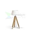 ALVIS/AMBITUS 46 állólámpa fehér bambusz/króm 230V LED E27 15W
