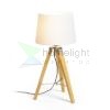 ALVIS/AMBITUS 30 asztali lámpa  Polycotton fehér/bambusz 230V LED E27 15W