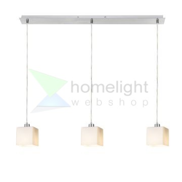 DADOS III 80 függő lámpa  opál üveg/króm 230V LED E27 3x11W