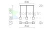 DADOS III 80 függő lámpa  opál üveg/matt nikkel 230V LED E27 3x11W
