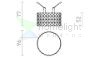MARENGA RD4 52 süllyesztett lámpa fehér Eco PLA 230V LED 6W  3000K