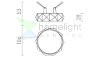 MARENGA RD5 28 süllyesztett lámpa fehér Eco PLA 230V LED 6W  3000K