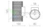 GLANS RB2 165 fali lámpa fehér Eco PLA 230V LED G9 5W