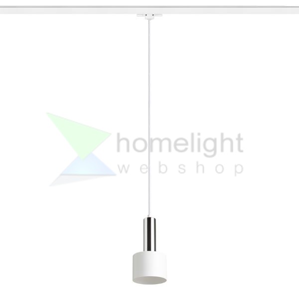 GIULIA 12 három áramkörös sínre fehér króm 230V LED E27 11W