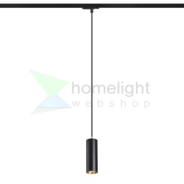 MAVRO egy áramkörös sínen függő lámpa fekete/aranysárga  230V LED 12W 38°  3000K
