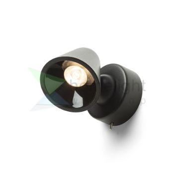 STIG fali lámpa fekete  230V LED 5.6W 34°  3000K