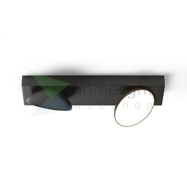 ELISEO II felületre szerelhető fekete 230V LED 2x5W 3000K