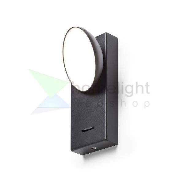 ELISEO fali lámpa fekete 230V LED 5W 3000K