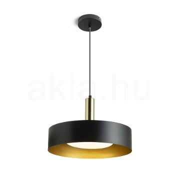 GIULIA 40 függő lámpa fekete/aranybarna sárgaréz 230V LED E27 30W