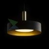 GIULIA 40 függő lámpa fekete/aranybarna sárgaréz 230V LED E27 30W