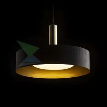 GIULIA 40 függő lámpa fekete/aranybarna sárgaréz 230V LED E27 30W