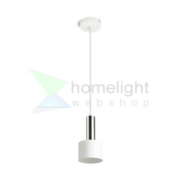 GIULIA 12 függő lámpa fehér króm 230V LED E27 11W