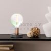 ALGOT asztali lámpa fekete szálcsiszolt réz 230V LED E27 15W