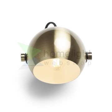 AGNETA felületre szerelhető  szálcsiszolt sárgaréz/fekete 230V LED E27 11W