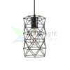 ILUSIA függő lámpa fekete  230V LED E27 15W
