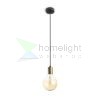 ARAQ függő lámpa  szálcsiszolt sárgaréz/fekete 230V LED E27 15W