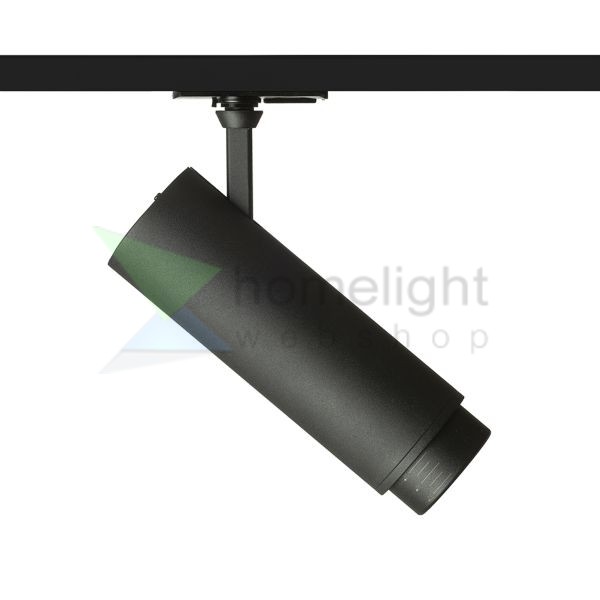 FOCUS 20 DIMM egyfázisú áramkörös sínre fekete  230V LED 20W 10 60°  3000K 4000K 5000K
