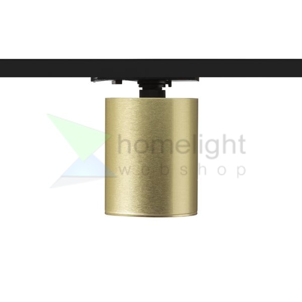 DARIO egyfázisú áramkörös sínre  szálcsiszolt sárgaréz 230V LED GU10 9W