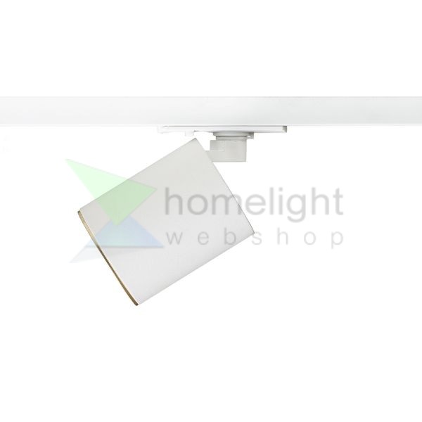 DARIO egyfázisú áramkörös sínre fehér szálcsiszolt sárgaréz 230V LED GU10 9W
