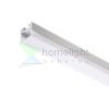 LED PROFILE D felületre szerelhető 1m  alumínium/tej akril 