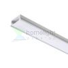 LED PROFILE A süllyesztett 1m  alumínium/tej akril 