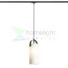 JULIETTA 31 egyfázisú áramkörös sínre  opál üveg/fekete 230V LED E27 15W