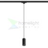 BELENOS háromfázisú áramkörös sínre függö lámpa fekete  230V LED GU10 9W