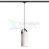 JULIETTA 31 háromfázisú áramkörös sínre  opál üveg/fekete 230V LED E27 15W