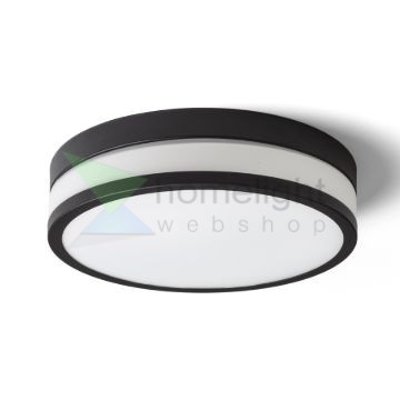 CIRA LED 35 mennyezeti lámpa opál üveg/fekete 230V LED 24W IP44 3000K