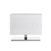 PLAZA S asztali lámpa fehér króm 230V LED E27 15W