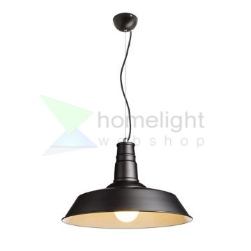 GOLDIE 46 függő lámpa fekete/fehér  230V LED E27 30W