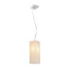 LUCIA 30x10 függő lámpa  szatén üveg/króm 230V LED E27 15W