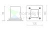 ORBU SQ   rozsdamentes acél 230V GU10 35W IP65