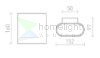 TETE LED II fali lámpa fehér 230V/700mA LED 2x3W 3000K