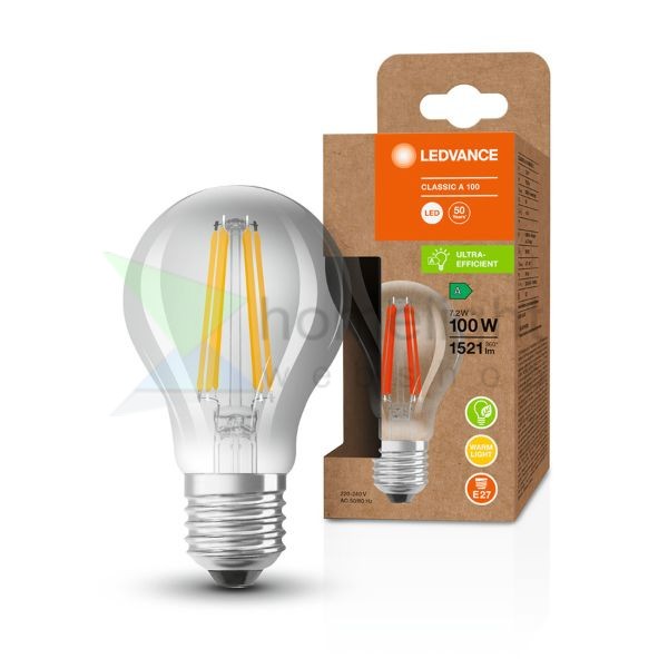 OSRAM ULTRA ECONOMY 210lm/W Classic A világos 230V E27 LED EQ100 3000K