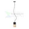 QUINN függő lámpa fekete borostyánsárga üveg 230V LED E27 11W IP54