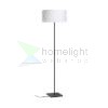 CORTINA/JAKARANDA állólámpa fehér/fekete textil/fém 230V LED E27 15W