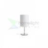 NYC/RON 15/20 asztali lámpa  Polycotton fehér/króm 230V LED E27 15W