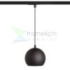 COPA egyfázisú áramkörös sínre fekete üveg 230V LED E27 11W