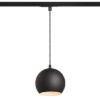 COPA egyfázisú áramkörös sínre fekete üveg 230V LED E27 11W