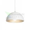 CARISSIMA 40 függő lámpa matt fehér/ezüstszürke  230V LED E27 15W