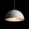 CARISSIMA 40 függő lámpa matt fehér/ezüstszürke  230V LED E27 15W