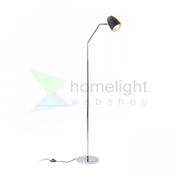 PRAGMA állólámpa fekete króm 230V LED E27 11W