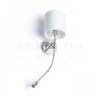 VERSINA lámpabúrával fehér króm 230V LED E27 LED 15+3W 25°  3000K