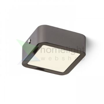 HUE SQ 9 mennyezeti lámpa fekete króm 230V LED 6W 3000K