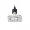 MURO SQ süllyesztett lámpa  matt nikkel 230V LED GU10 8W